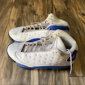 Men’s Jordan 13 White Hyper Royal Black